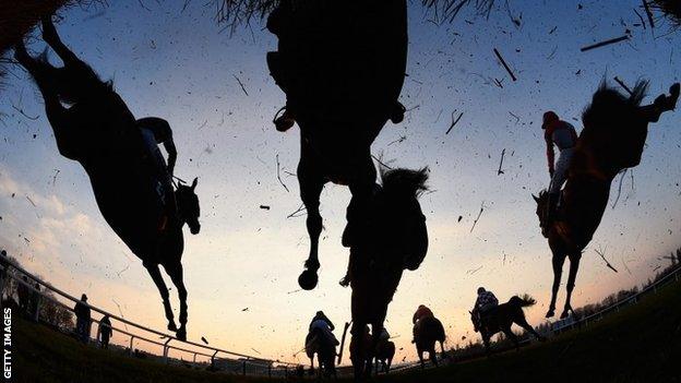 Runners in a horse race