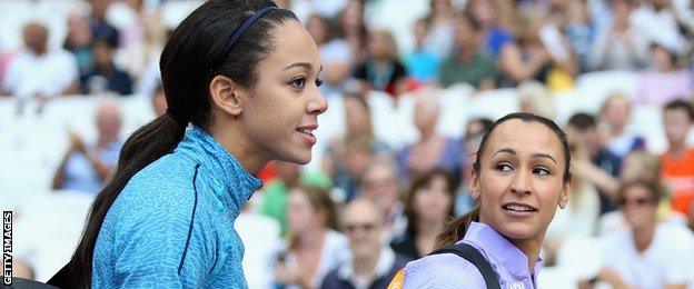 Jessica Ennis-Hill and Katarina Johnson-Thompson