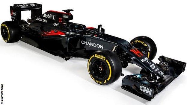 McLaren's new F1 car for the 2016 season