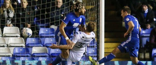 Wigan's winner was struck by Dan Burn, who spent six months with Blues on loan from Fulham three seasons ago