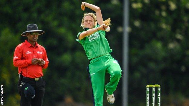 Gaby Lewis - first woman to play international cricket at senior level born in 21st century