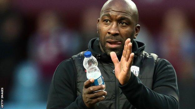 New Doncaster Rovers boss Darren Moore was in his first managerial role at West Bromwich Albion