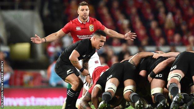 Scrum-half Rhys Webb won two caps on the 2017 Lions tour to New Zealand