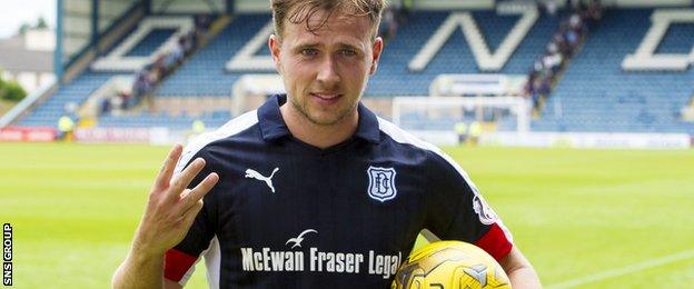 Greg Stewart scored a hat-trick for Dundee