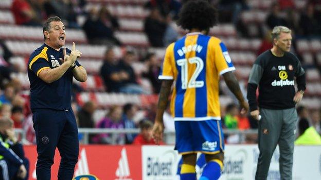 After beating Championship leaders Huddersfield in round one, Shrewsbury put on one of their best displays in losing only narrowly to Town old boy David Moyes' Sunderland in the EFL Cup second round