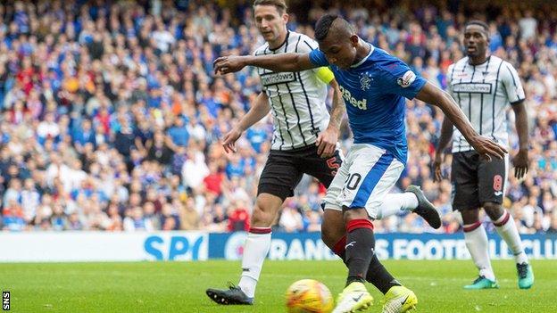 Alfredo Morelos scores