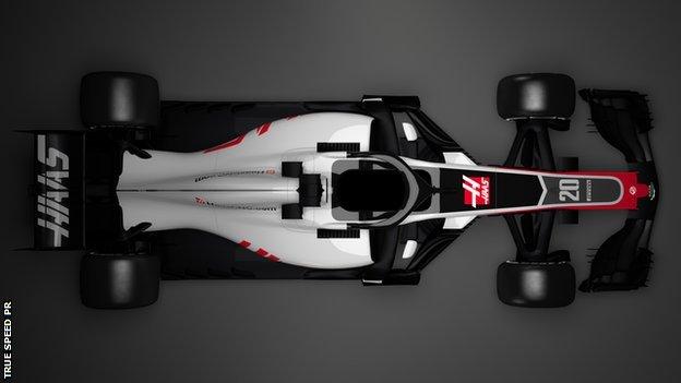 Haas VF-18 F1 car for 2018