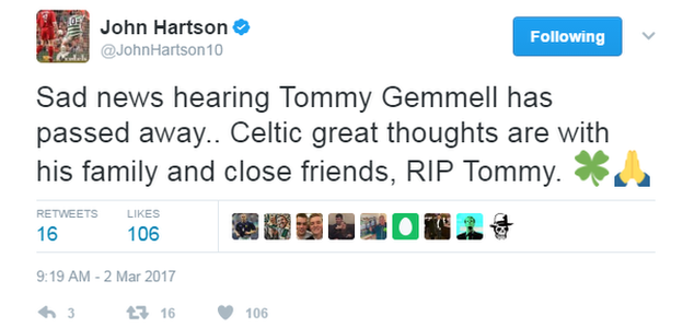 John Hartson tweet