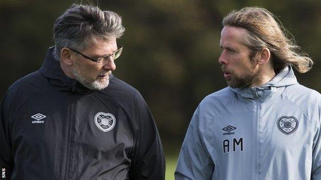 Craig Levein and Austin MacPhee