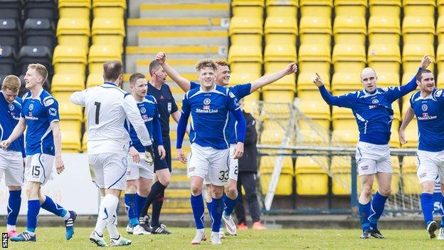 Stranraer full-time celebrations