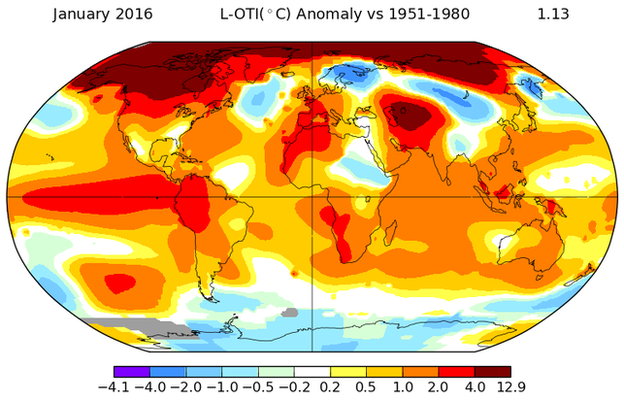 Temperature anomalies