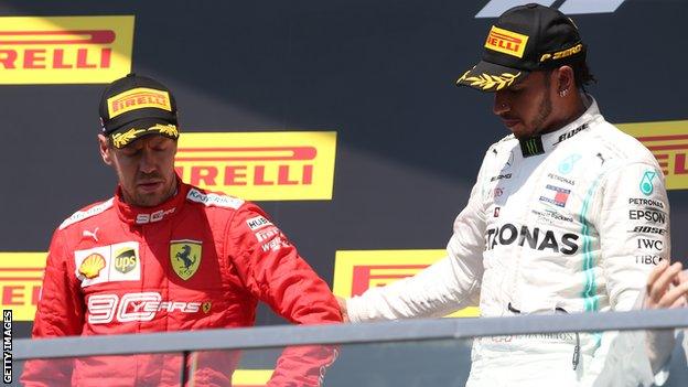 Sebastian Vettel and Lewis Hamilton