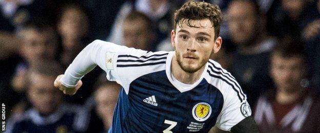 Scotland defender Andrew Robertson