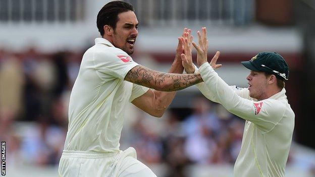 Mitchell Johnson, Steve Smith