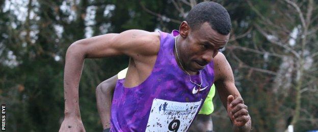 Aweke Ayalew was the men's winner at Greenmount College