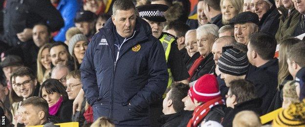 Motherwell manager Mark McGhee