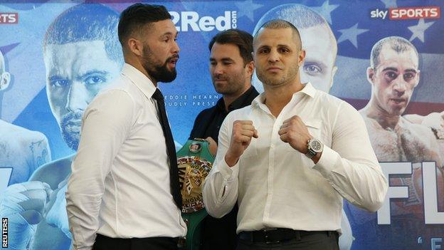 Tony Bellew and BJ Flores