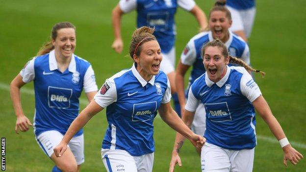 Birmingham players celebrate