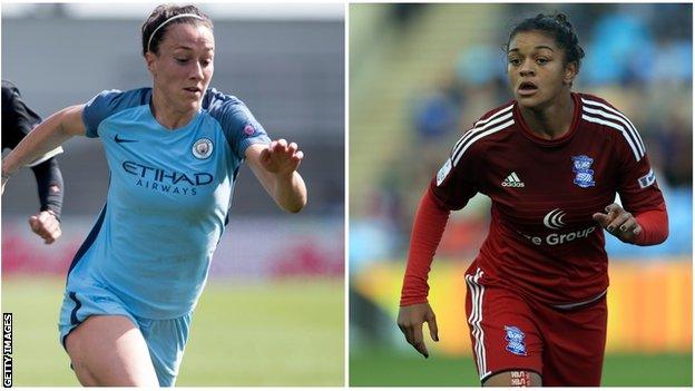 Lucy Bronze and Jess Carter