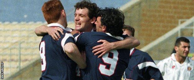 Scotland beat Malta 3-2 in a 1997 friendly match