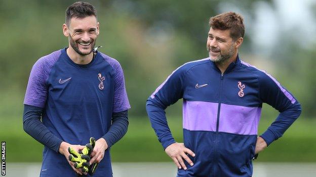 Hugo Lloris and Mauricio Pochettino