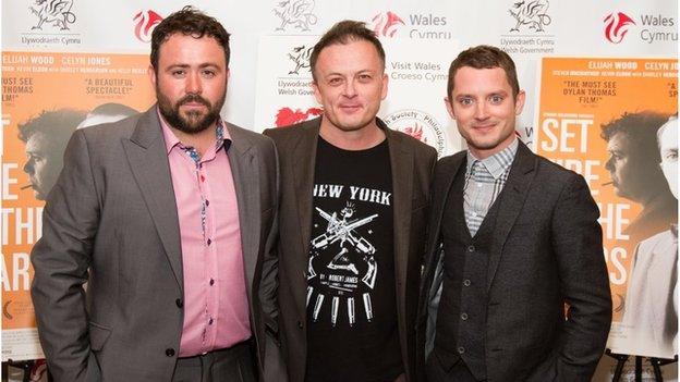 Celyn Jones, Andy Goddard and Elijah Wood