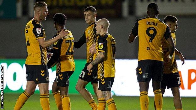 Newport also beat Exeter City in the EFL Trophy group stage