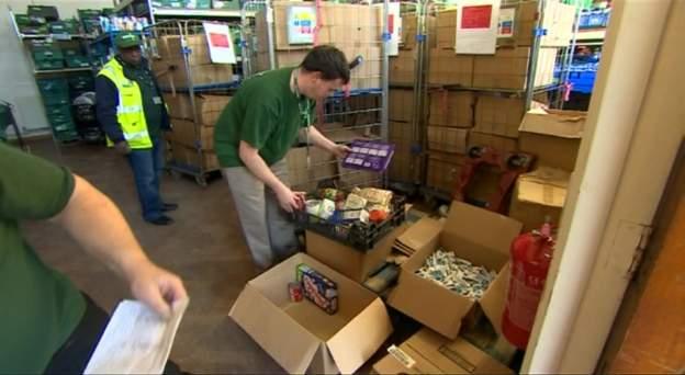 Food bank staff in Coventry