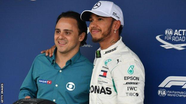 Felipe Massa and Lewis Hamilton