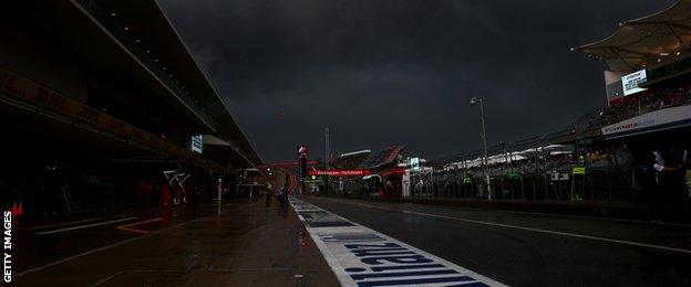 Dark clouds in Austin