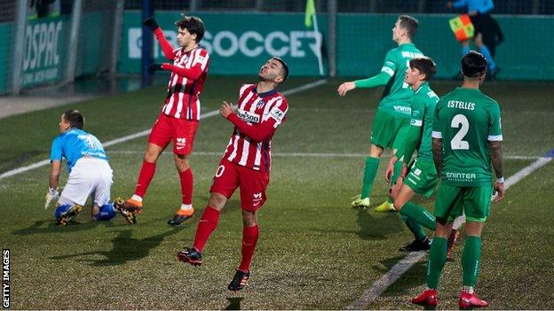 Atletico Madrid are top of La Liga, two points clear of Real Madrid, who have also played two games more