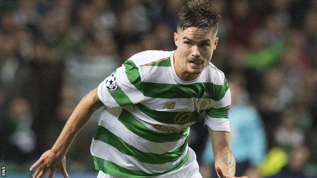 Mikael Lustig in action for Celtic