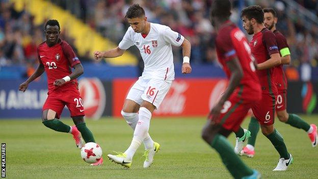 Liverpool midfielder Marko Grujic has won four caps for Serbia