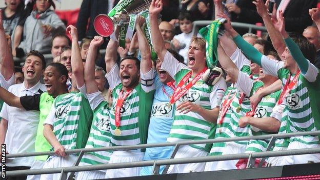 Yeovil beat Brentford in the 2013 League One play-off final