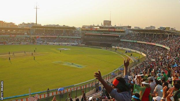 The Sher-e-Bangla Stadium hosted the 2014 World Twenty20 final between India and Sri Lanka