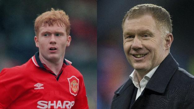 Paul Scholes in 1995 and 2018