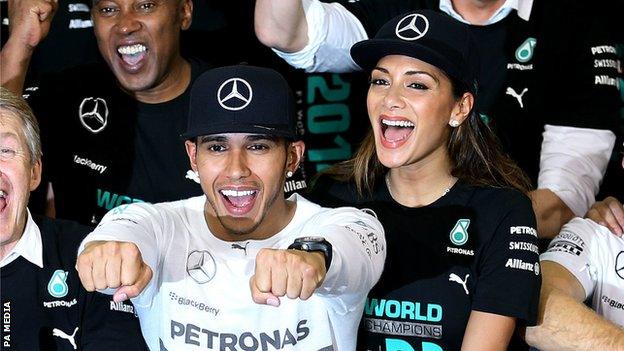 Lewis Hamilton and Nicole Scherzinger