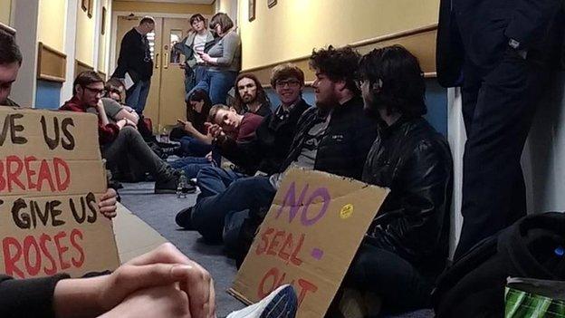 Protest in Aberdeen