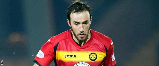 Partick Thistle midfielder Stuart Bannigan