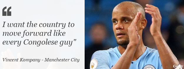 Vincent Kompany: I want the country to move forward like every Congolese guy