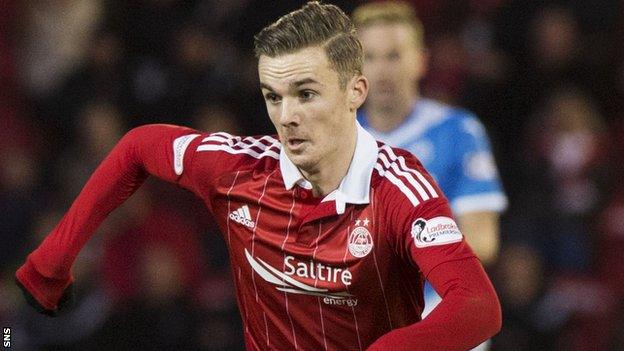 James Maddison in action for Aberdeen