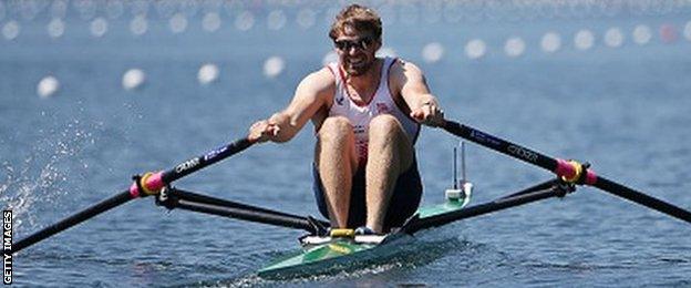 Coleraine's Alan Campbell won bronze in the single scull at London 2012