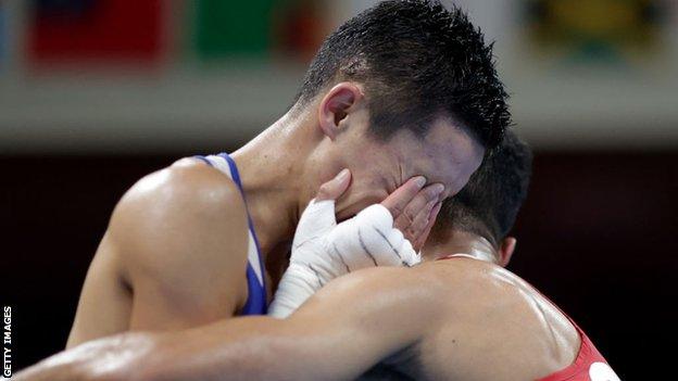 Yafai embraced a heartbroken Bibossinov when the result was read