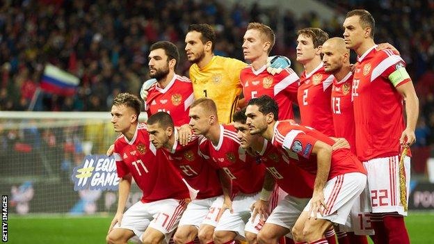 Russia's men's football team