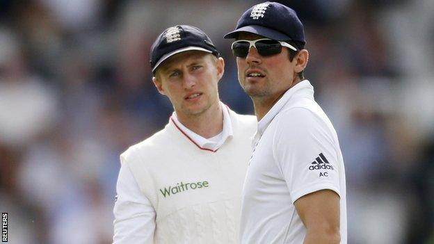 Joe Root and Alastair Cook