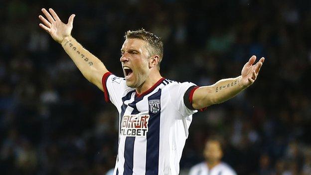 Albion striker Rickie Lambert has a career tally of 236 goals