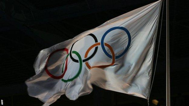 Winter Olympic flag