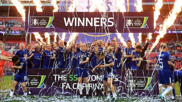 Chelsea Ladies lift the Women's FA Cup