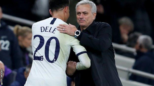 Dele Alli and Jose Mourinho