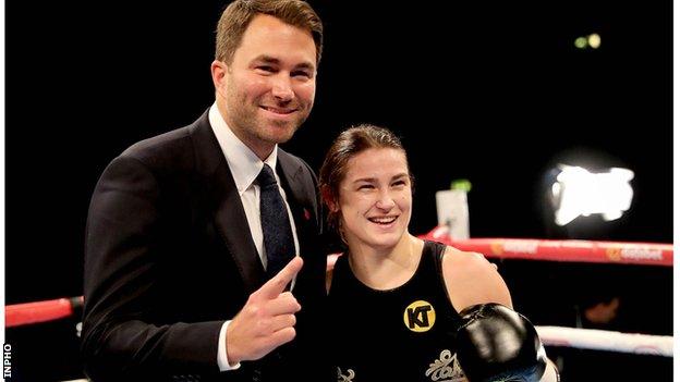 Eddie Hearn and Katie Taylor